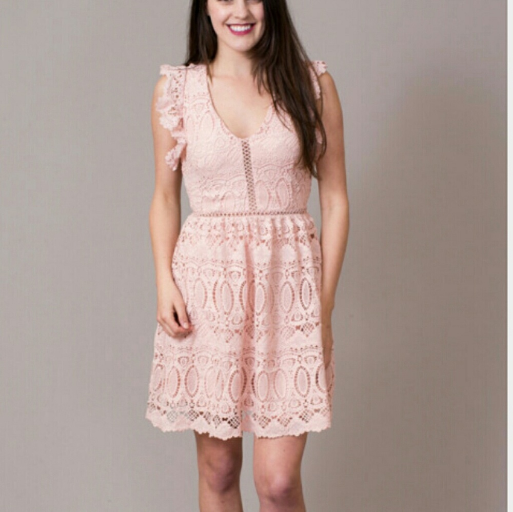 J.O.A Women's Floral Ruffle Shoulder - Picture 2 of 8
